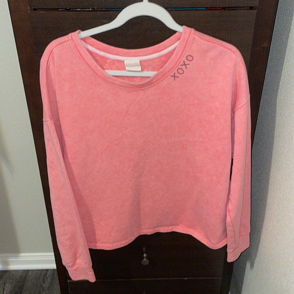 Jasmine & Ginger Coral Acid Wash Sweatshirt